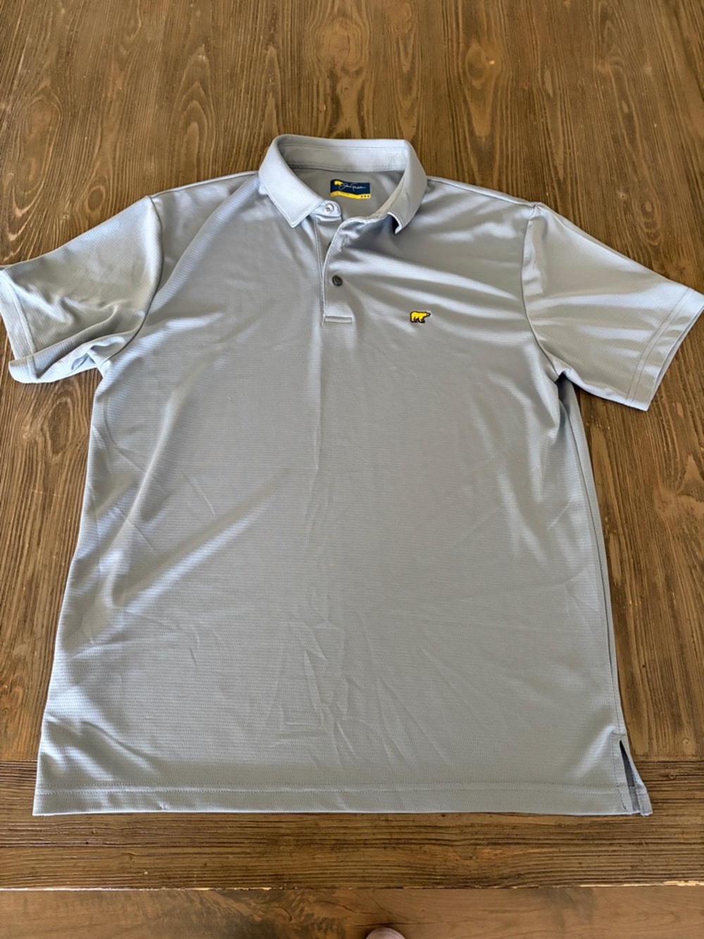 Men's Light Steel Blue Polo with Small Logo
